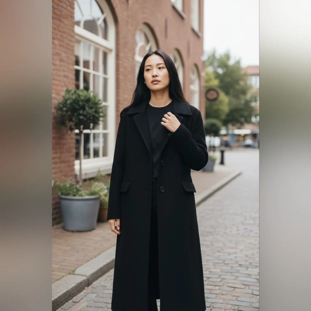 Talbots Black Long Sleeve Dress - Picture 1 of 9